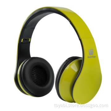 2016 fashion headphone 3.5mm bluetooth heasset noise cancelling portable Foldable headband headphones for phone Pad mp3